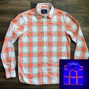 Scotch & Soda Ams Couture Honolulu Social Club, neon glow(!) plaid herringbone M